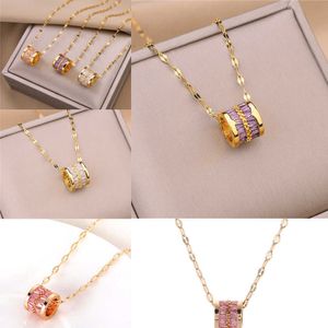 Tiktok Red Fashion Crystal Transfer Bead Collier coréen Version coréenne Chaîne de clavicule femelle Cadeau pour petite amie.