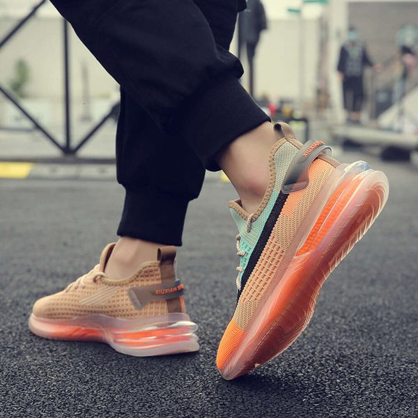 Tiktok chaussures d'été chaussures de mode pour hommes mode coréenne maille colorée chaussures pour hommes respirant sport chaussures de course décontractées