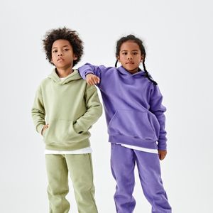 TILANI Designer vêtements pour enfants Europe et États-Unis marque de mode automne et hiver Maillard 350G plus cachemire gros hommes et femmes costumes pour enfants