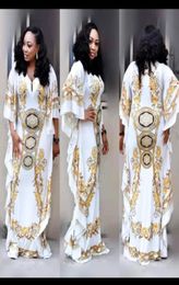 Tilapia Nouvelle robe d'été décontractée en liberté d'été Royal African Style Daslaski Big Robe MX1907275078254