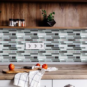 Tegel stickers peel en stok zelfklevende verwijderbare stick op keuken backsplash badkamer 3d epoxy muur behang tegels multicolors