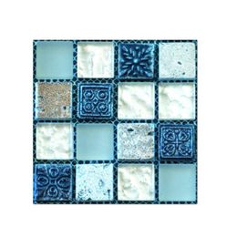 Pegatinas de azulejos al por mayor 10x10 cm Mosaico autoadhesivo PVC Etiqueta de azulejo Cocina Backsplash Baño Pegatinas de pared Decoración Impermeable Peel Dhquc