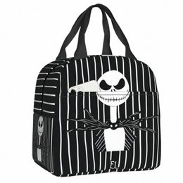 Tim Burt Christmas Horror Movie Isulate Dann Box Femmes Halen Skull Jack Sac à lunch thermal plus frais thermique G14V #