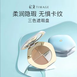 TIMAGE 3 kleur concealer palet palet face covers vlekken acne donkere cirkels romige textuur hydrateren 240327