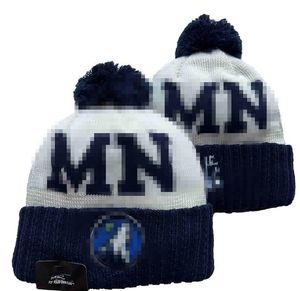 Timberwolves Mutsen Minnesota North American Basketball Team Side Patch Winter Wool Sport Knit Hat Skull Caps