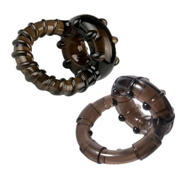 Temps de retard Cockrings Penis Ring Scrotum Bondage Testicle Ball Ball Strether Recgs for Men Intime Products CBT SEX TOYS295A7919670