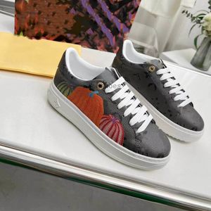 TIME OUT Baskets Hommes Femmes chaussures Beige bleu denim cuir noir velours sneaker Citrouilles imprimer femme chaussure décontractée Taille 35-45 06