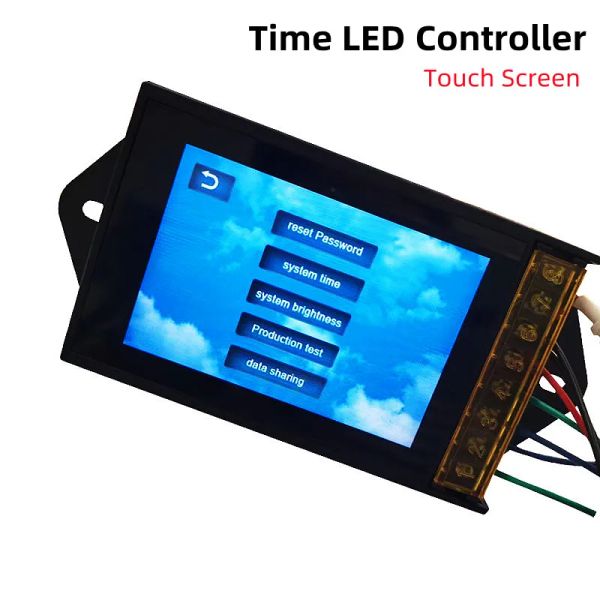 Tiempo Programable WiFi RGBW LED Controlador TC420 TC421 TC420SJ TC421SJ NL502 DC 12V 24V 20A 5CH Pantalla táctil Cinda de luz Dimmer