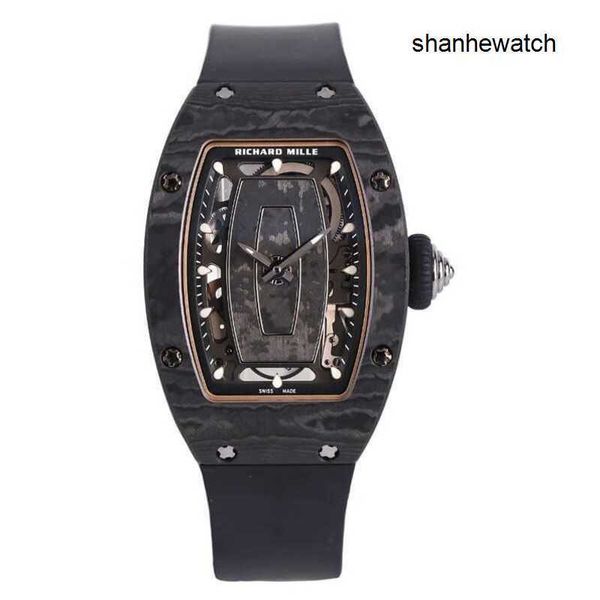 Montres intemporelles montre fantaisie RM montre série RM07-01 fibre de carbone titane métal mode montre pour femme