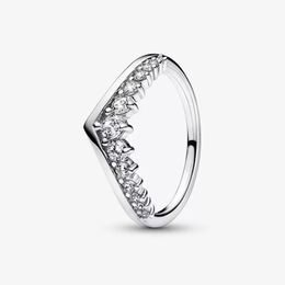 Timeless Wish Floating Pave Ring pour Pandora Authentique Sterling Silver Party Jewelry Designer Anneaux Pour Femmes Sisters Gift Bague en diamant en cristal avec boîte d'origine