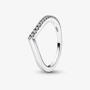 Timeless Wish Half Sparkling Ring pour Pandora Authentique Sterling Silver Stacking Rings designer Bijoux Pour Femmes Mens Bague de Couple avec Coffret Original en gros
