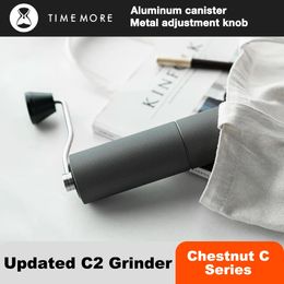 Timemore Chestnut C2 Upgrade Portable Coffee Grinder Hand Handmatige Grind Machinemolen met dubbele lagerpositionering 240507