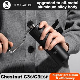 Timemore Chestnut C3S C3ESP Handmatige koffiemolen Upgrade Allmetal Body Antislip Design draagbare S2C Burr binnen 240507