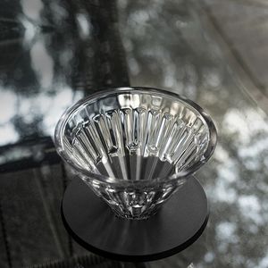 TIMEMORE verre cristal oeil goutteur de café verser sur filtre cafetière conique verre lavable filtre à café support en plastique 240313