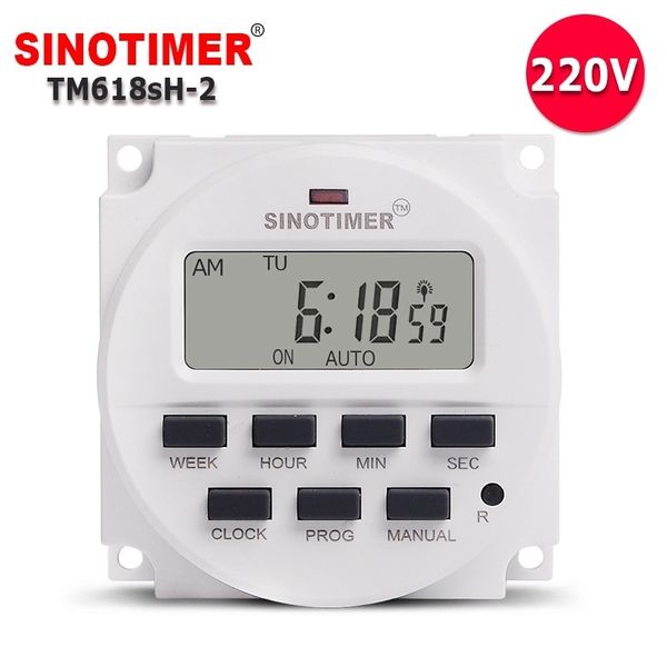 Minuteries 1 seconde intervalle 5V 12V 110V 220V alimentation 7 jours hebdomadaire programmable numérique électronique éclairage minuterie quotidienne interrupteur 230804