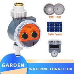 Minuteries 1PC jardin Irrigation énergie solaire robinet à tournant sphérique minuterie d'eau LCD automatique électronique irrigateur maison contrôleur système serre