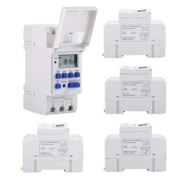 Minuteries 1 Pc LCD Affichage Hebdomadaire Programmable Électronique Relais Temps 16 ON Et OFF Minuterie Temporizador Numérique