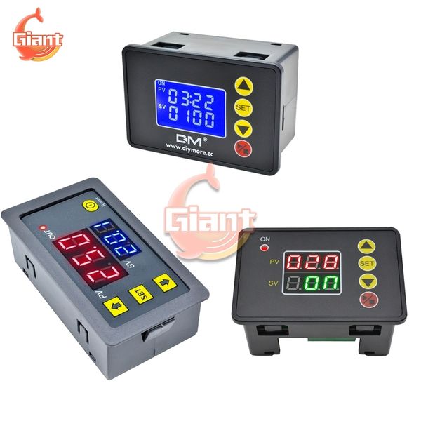 Temporizadores AC 110V 220V DC 12V 24V 1,37 pulgadas temporizador Digital programable interruptor Control de relé 10A 20A controlador de tiempo módulo de retardo DIY 230422