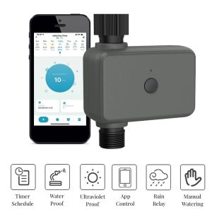 Timers Bluetooth 5.0 Tuinbesproeiingstimers Tuin Slimme Druppelirrigatie Regenvertraging Programmeerbare Controller Tuya Smart Life App