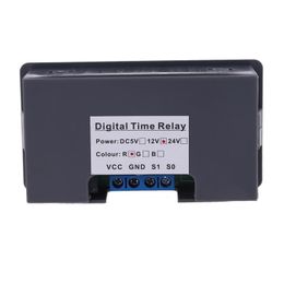 Timers DC 5V 12V 24V AC 110V 220V Digitale tijdvertragingsrelaiscyclus Timer Regelschakelaar Instelbare timing