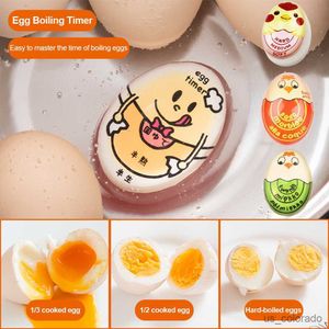 Timers Egg Timer Resin Boiled Egg Cooker Color Changing Cooking Temperature Observer Kitchen Tool Eco-Friendly Resin Red Eggs Timer R230731