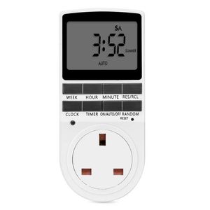 Timers Electronic Digital Timer Switch UK Plug Kitchen 7 Dag 12/24 uur Programmeerbare timingbus