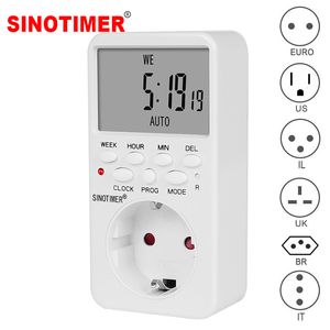 Timers Electronic Super Big LCD Digitale programmeerbare Socket Switch Kitchen Uitschakeling 230V 50Hz plug-in Time Relay Programmer 230422