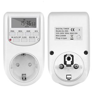 Timers EU -plug Switch Energy Saving Digital Kitchen Outlet Week uur Programmeerbare timing socket 230422