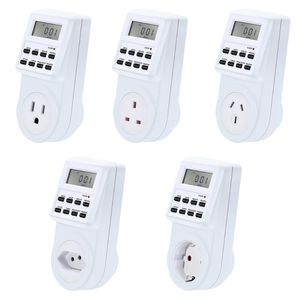 Minuteries EU UK US FR BR prise numérique maison intelligente Programmable électrique prise de courant murale minuterie interrupteur horloge 220V 110V AC