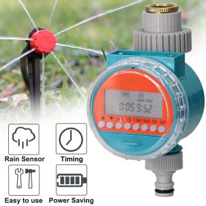 Timers Tuinbesproeiingstimer Waterdichte regensensor Irrigatiecontroller Automatisch programmeerbaar digitaal ventiel Plant Drip System Tool