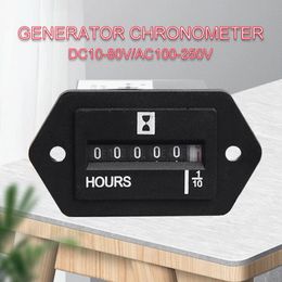 Timers Generator Hour Meter DC10-80V/AC100-250V voor Lawn Mower Electric Excavator Bulldozer Industrial Timer