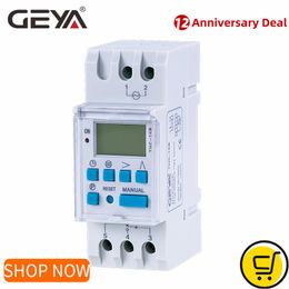 Timers Geya Astronomical Timer Switch LCD Display 16A 20A 30A Timing Control Latitude 110V 220V Astronomisch 230422