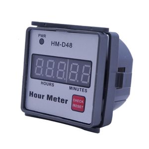 Timers HM-D48 Hour Meter Digital Hourmeter Timer AC 220V for Motor Lawn Mower 230620