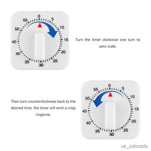 Timers Kookwekker Minuten tellen Vierkant Koken Alarm Slaapklok Mechanische stopwatch Alarm Down Kantoor Vergadering R230731