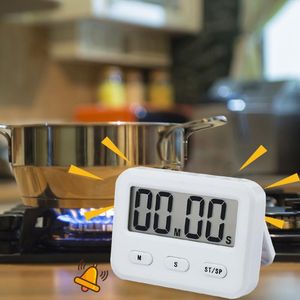 Timers LCD -scherm Digitale timer Magnetische stopwatch Herinnering Koken Bakken Count Up Countdown Kitchen Regelmatig onderzoek Alarm remider