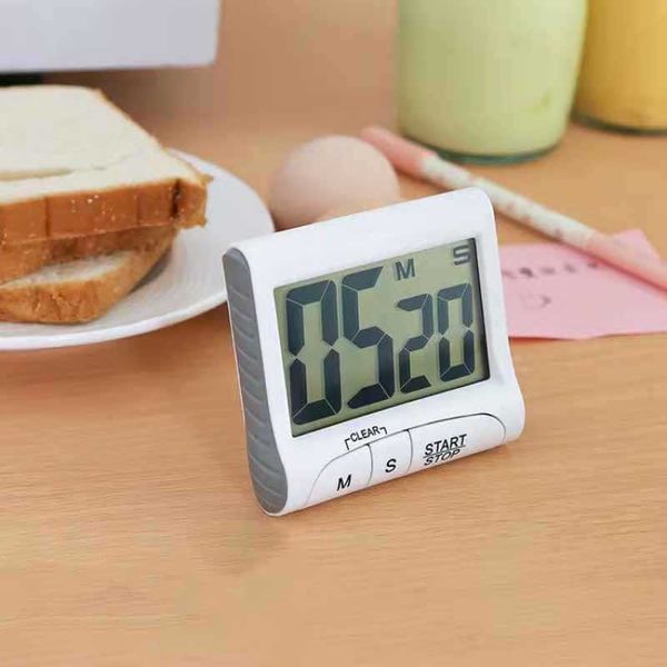 Minuteries compte à rebours numérique Portable, horloge grand écran, alarme pour cuisine, minuterie de cuisine, chronomètre électronique