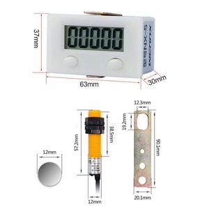 Temporizadores Perforadora Interruptor de proximidad Dígito Contador electrónico digital Perforadora Magnética Inductiva