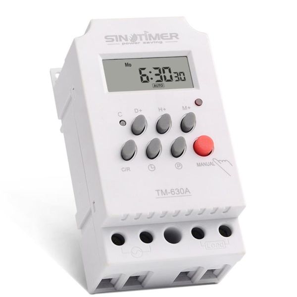 Minuteries SINOTIMER 12V 30A hebdomadaire 7 jours Programmable minuterie numérique relais minuterie contrôle pour appareil électrique avec réveil