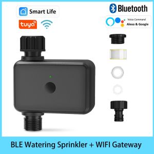 Timers Tuya Smart Garden Automatische druppeltimer Sprinkler Wifi en BLE-bediening Multimode irrigatie Afstandsbediening met Google Alexa