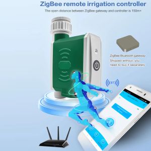 Timers Tuya ZigBee bewateringstimer Druppelirrigatiecontroller Automatisch tuinbewateringssysteem APP-bediening Compatibel met Amazon Alexa