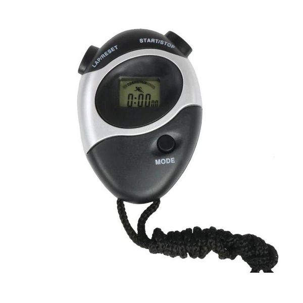 Temporizadores al por mayor mtifunctional Rechan Stopwatch Dual Track Professional Sports Electronic Timer Drop entrega la oficina de la escuela Dhxtu