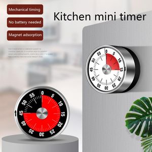 Timers x7xd roestvrijstalen visuele timer Mechanische keuken 60 minuten alarm koken met luide magnetische klok