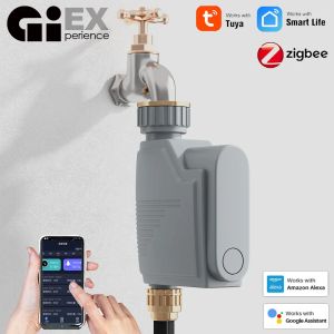 Timers Zigbee 3.0 jardin Wifi minuterie d'arrosage Smart Life système d'irrigation par aspersion intégré débitmètre d'eau contrôleur d'eau Tuya