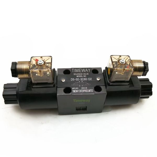 Vanne hydraulique TIMEWAY D5-02-3C60-D2 électrovanne de commande directionnelle