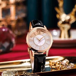 Timmy Liusha 520 Tiktok diffusion en direct mode lumière luxe coulant diamant ceinture montre pour femme bande étanche