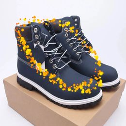 Tims Designer Timbers Martin Boots Cowboy Jaune bleu noir rose randonnée Boottes d'eau Femmes Femmes Chaussures hiver