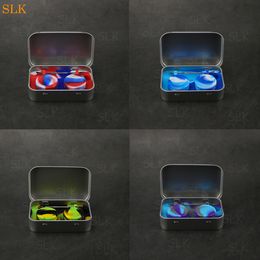 TIN-kit Set met 1 stuks metalen basisdoos 2 stks 5 ml siliconen dab pad containers dabber tool voor wax goedkope Prijs