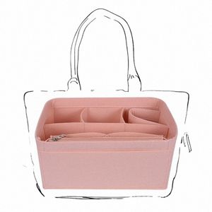 Tinberon Grand Moyen Petit Feutre Tissu Insert Sac Organisateur Voyage Maquillage Cosmétique Sac Intérieur Femme Sac Organiser Stockage Artefact b9oA #