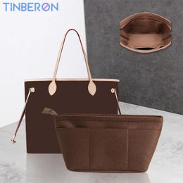 Organisateur Tinberon pour sacs d'insert Tote PM MM Make Up Cosmetic Purse Portable Travel Handbag Dobag Felt Bag Organizer INSERT 240531