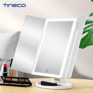 Miroir de maquillage TINECO à grossissement multiple, lumière LED 220509
